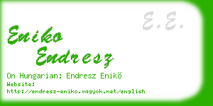 eniko endresz business card